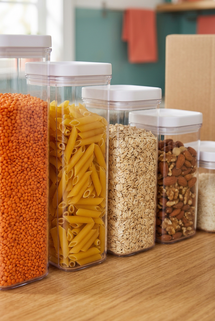 Stackable Clear Pantry Canister Set — product detail