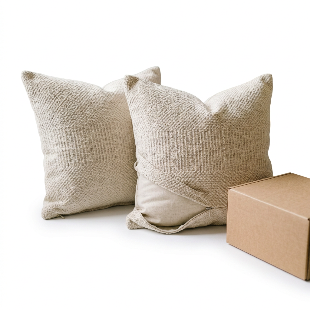 Textured Decorative Pillow Cover Set — product on a plain background
